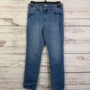 Old Navy Power Straight Leg Jeans Women's‎ Size 2 Light Wash Denim ankle Casual